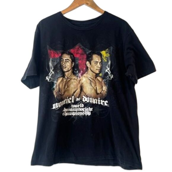 Montiel Vs Donaire World Bantam Weight Championship Las Vegas Black T-Shirt - Picture 1 of 7